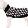 Sweterek dla psa Happet 380S czarno-biały S-25cm