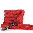 Smycz linka pleciona czerwona 220cm