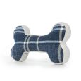 Z882 materiałowa kość S niebieska krata
