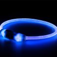 Obroża LED niebieska M 55cm